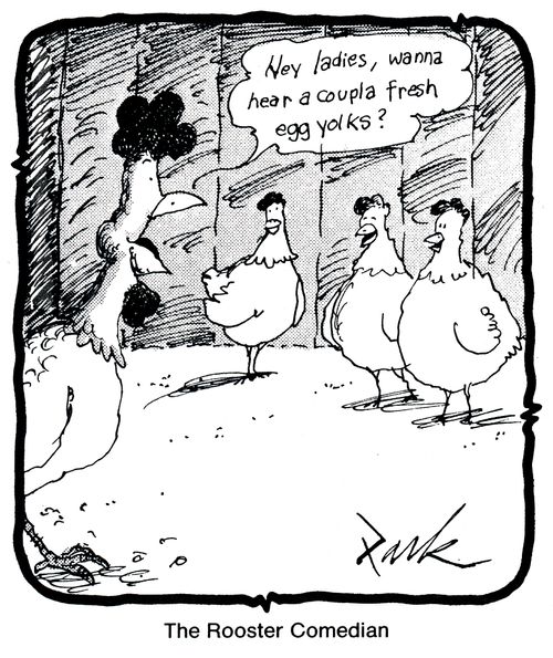 The Rooster Comedian.
