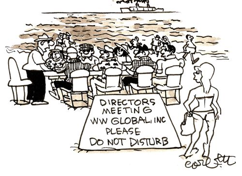 Directors Meetings - Please do not disturb.