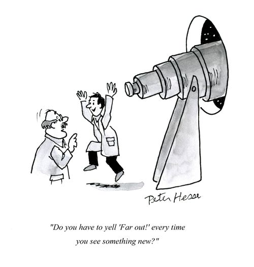 'Do you have to yell 'Far out!' every time you see something new?'