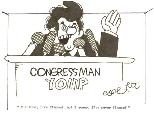 Congressman Yomp: 'It's true, I've flimed, but I swear, I've never flammed!'