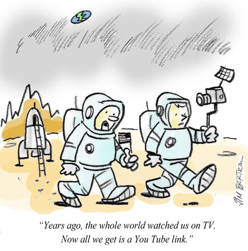 Years ago, the world watched us on TV. Now all we get is a You Tube link.