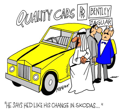 He says he'd like his change in Skodas...'