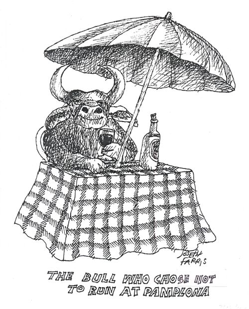 The bull who chose not to run at Pamplona.