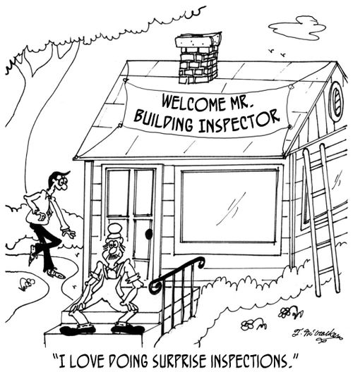 'I love doing surprise inspections.'