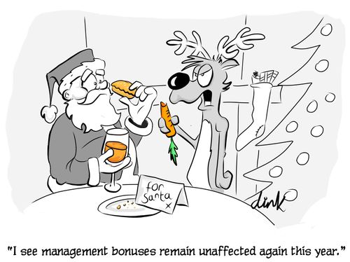 'I see management bonuses remain unaffected again this year.'