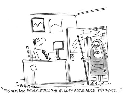 'This visit may be monitored for the quality assurance purposes...'