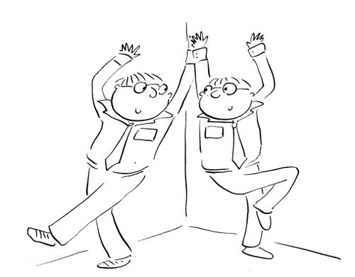 Reflection dance.