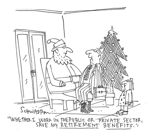 'Whether I work in the public or private sector, save my retirement benefits.'
