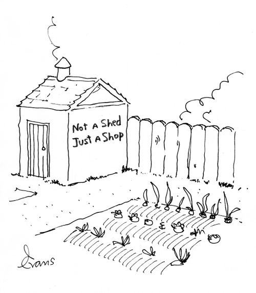 'Not a shed, just a shop.'