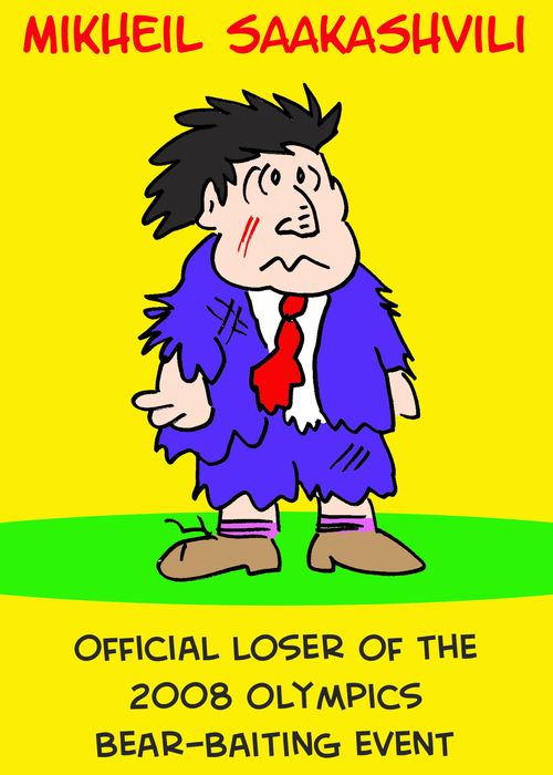 Mikhail Saskashvili - Official Loser of the 2008 Olympics Bear Baiting Event.