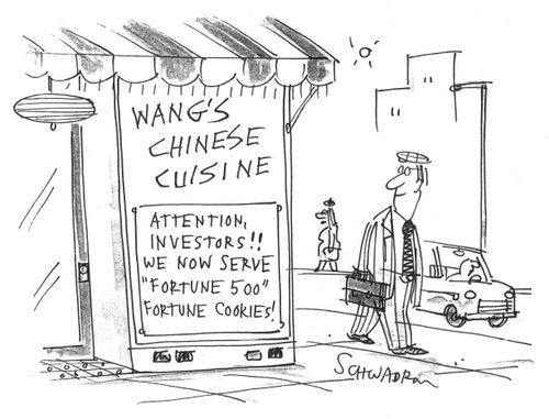 'We now serve 'Fortune 500' fortune cookies!'