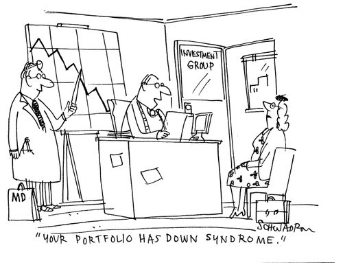 'Your portfolio has down syndrome.'