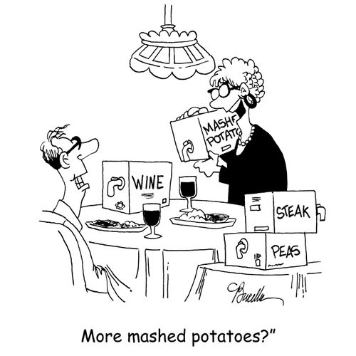'More mashed potatoes?'