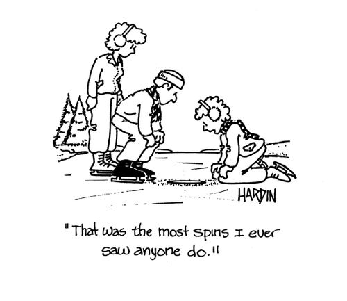 'That was the most spins I ever saw anyone do!'