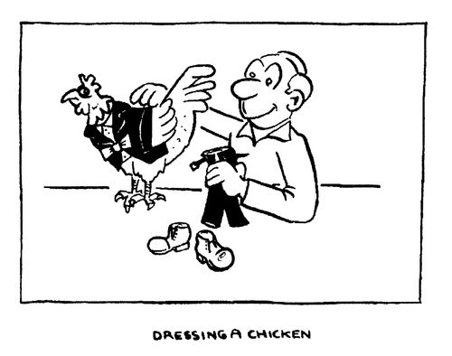 Dressing a chicken