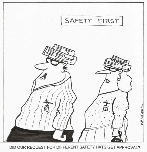 Did our request for different safety hats get approval?