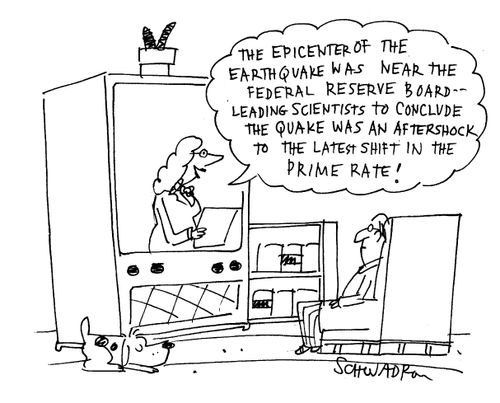 '...the quake was an aftershock to the latest shift in the prime rate.'