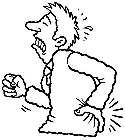 Back pain.