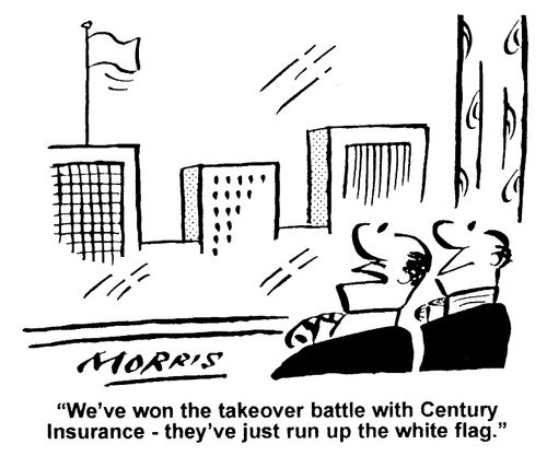 "We've won the takeover battle with Century Insurance..."