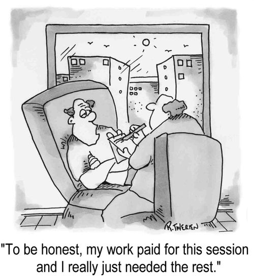 "My work paid for this session and I really needed the rest."