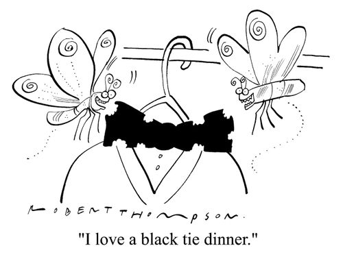 "I love a black tie dinner"