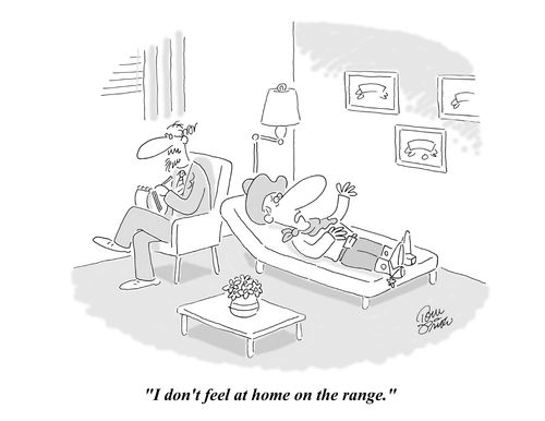 'I don't feel at home on the range.'