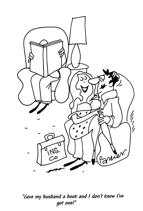 'Give my husband a book and I don't know I've got one!'