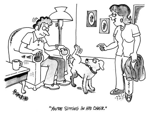 'You're sitting on is chair.'