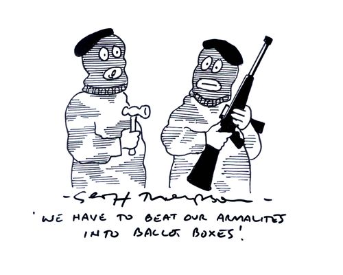 'We have to beat our armalitites into ballot boxes!'