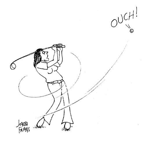 Golf ball with feelings