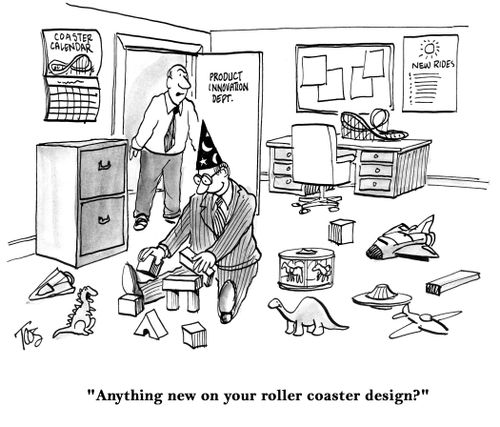 'Anything new on your roller coaster design?'