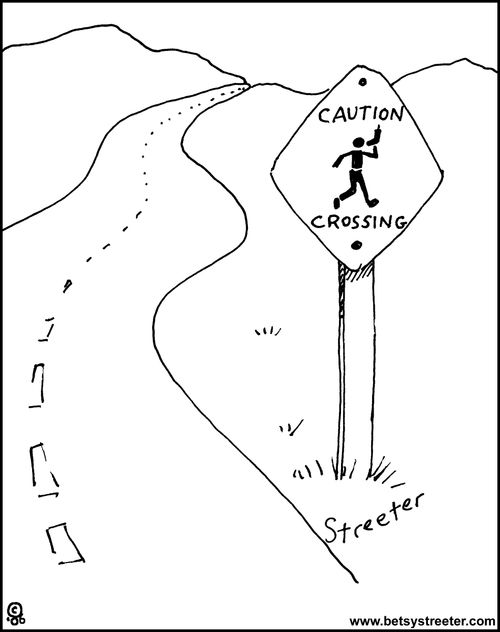 Caution - Cell Phone Crossing.