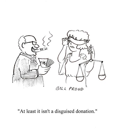 'At least it isn't a disguised donation.'