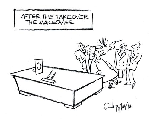 After the takeover - The makeover