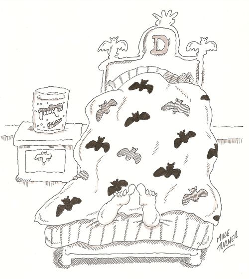 Dracula's false teeth