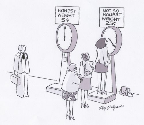 Honest weight and the not so honest weight.