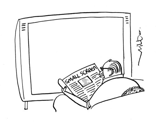TV listings for the 'small screen'.