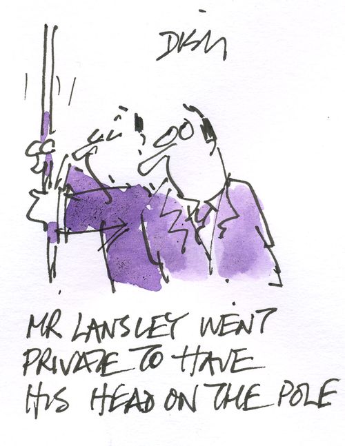 'Mr Lansley went private to have his head on the pole.'