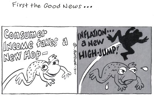 'Consumer income takes a new hop ... Inflation... takes a new high-jump!'