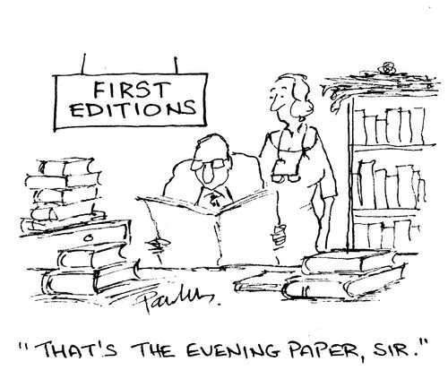'That's the evening paper, sir.'