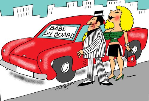 Babe on board,