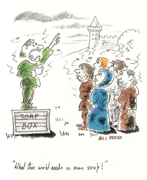 'What this world needs is more soap!'