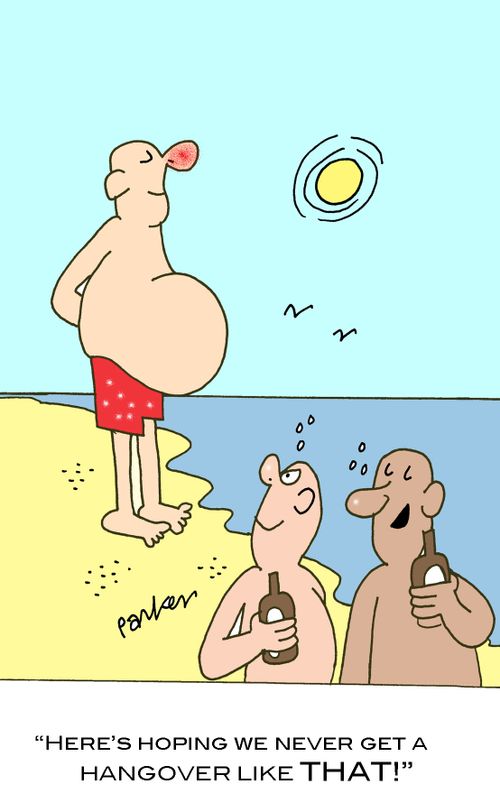 'Here's hoping we never get a hangover like THAT!'