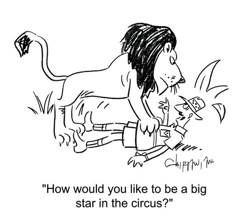 'How would you like to be a big star in the circus?'