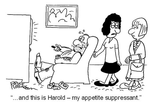 '…and this is Harold - my appetite suppressant.'