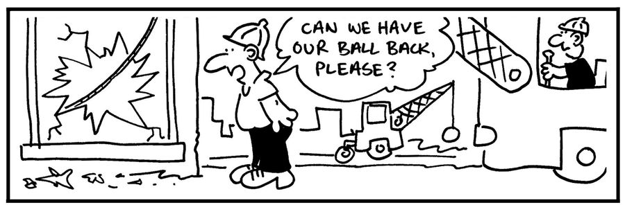 'Can we have our ball back please?'