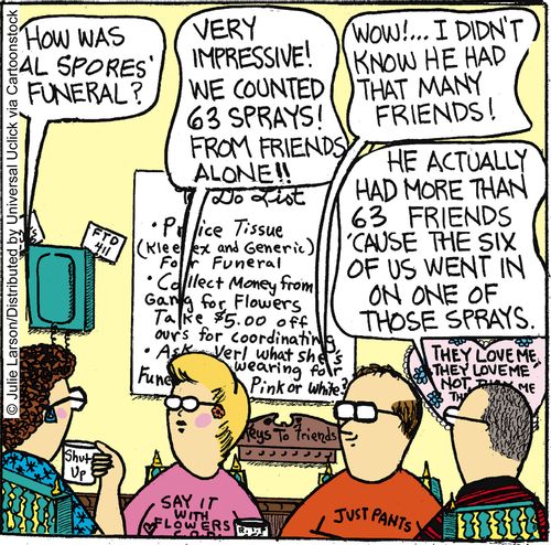 'How was Al Spores' funeral?'