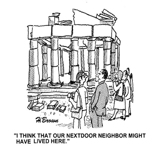 'I think that our next door neighbor might have lived here.'