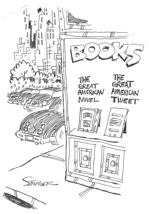 Book Shop: The great American Novel and The great American tweet.
