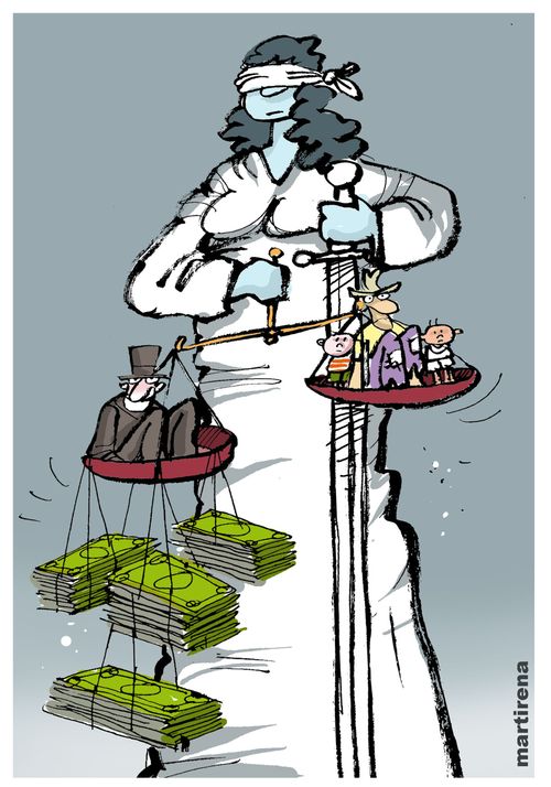 The weight the justice.